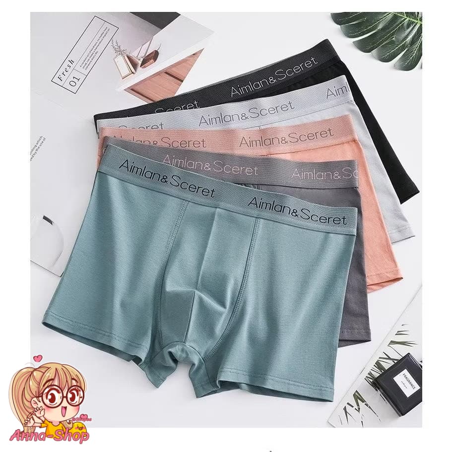 Anna shop กางเกงในผู้ชายขาสั้น Size L-4X กางเกงในบ็อกเซอร์ Boxer เนื้อผ้านิ่ม ระบายอากาศได้ดี A3207 รูปที่ 4