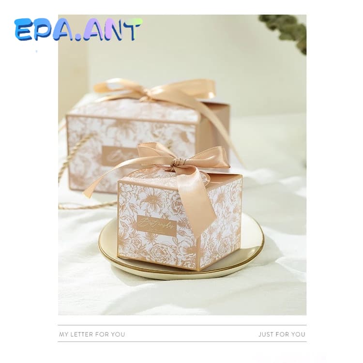 EPAกล่องขนมสไตล์วินเทจ มีหูหิ้ว+โบว์ รูปที่ 6