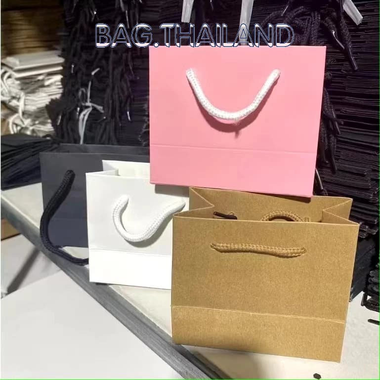 ⭐bag⭐ ถุงกระดาษหูหิ้ว ขนาดเล็ก ถุงใส่เครื่องประดับ ถุงขนาด10*12*6ซม รูปที่ 2