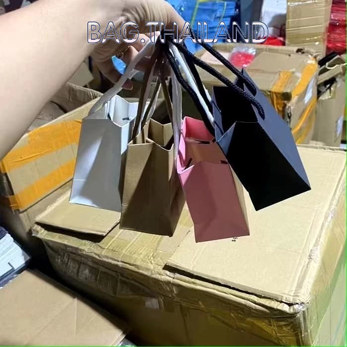 ⭐bag⭐ ถุงกระดาษหูหิ้ว ขนาดเล็ก ถุงใส่เครื่องประดับ ถุงขนาด10*12*6ซม รูปที่ 5