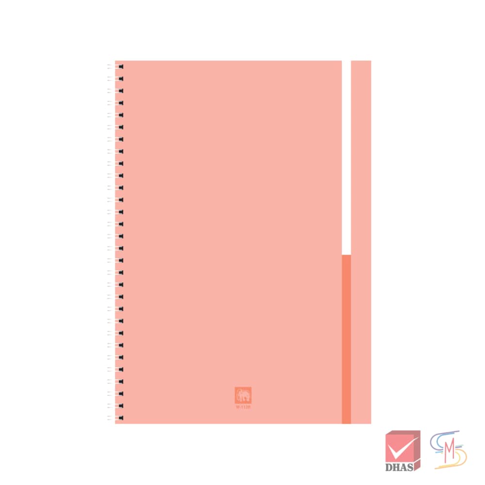 Elephant ตราช้าง สมุดริมลวด A5 60G 40S W-112R จำนวน 1 เล่ม รูปที่ 5