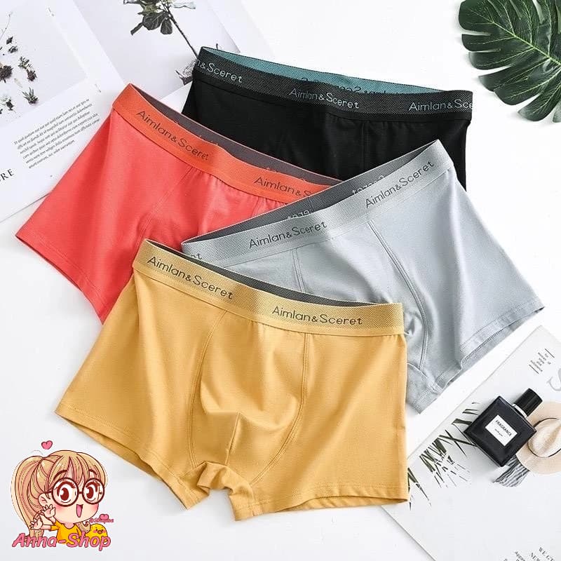 Anna shop กางเกงในผู้ชายขาสั้น Size L-4X กางเกงในบ็อกเซอร์ Boxer เนื้อผ้านิ่ม ระบายอากาศได้ดี A3207 รูปที่ 2