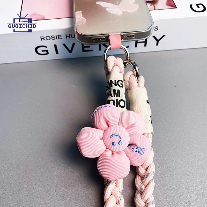 สายคล้องโทรศัพท์มือถือ สายคล้องโทรศัพท์แบบสะพายข้างสไตล์ดอกทานตะวันสำหรับกลางแจ้งแบบแฟชั่น รูปที่ 4