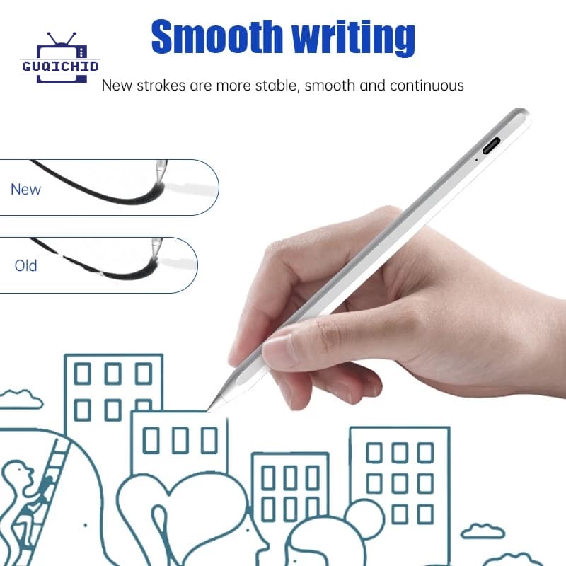 ปากกาสไตลัส ปากกาสไตลัสสำหรับแท็บเล็ตโทรศัพท์แบบ Capacitive Universal Active Stylus ปากกาสำหรับเขียนแท็บเล็ตโทรศัพท์ รูปที่ 6
