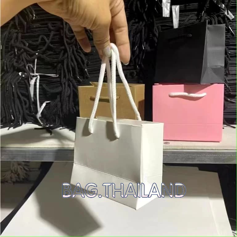 ⭐bag⭐ ถุงกระดาษหูหิ้ว ขนาดเล็ก ถุงใส่เครื่องประดับ ถุงขนาด10*12*6ซม รูปที่ 1