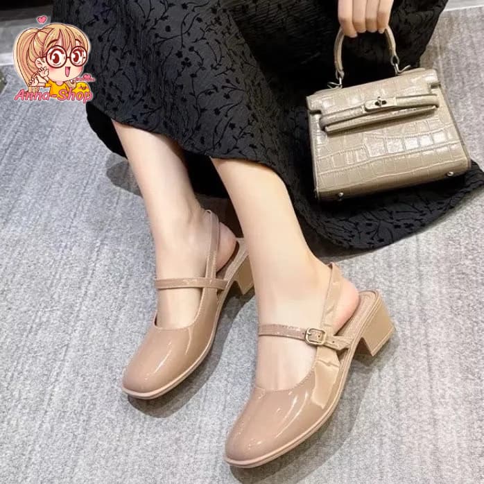 Anna shop รองเท้าแมรี่เจน สไตล์ผู้ดีอังกฤษ ส้นหนา สุดฮิต รองเท้ามาใหม่ T327 รูปที่ 6