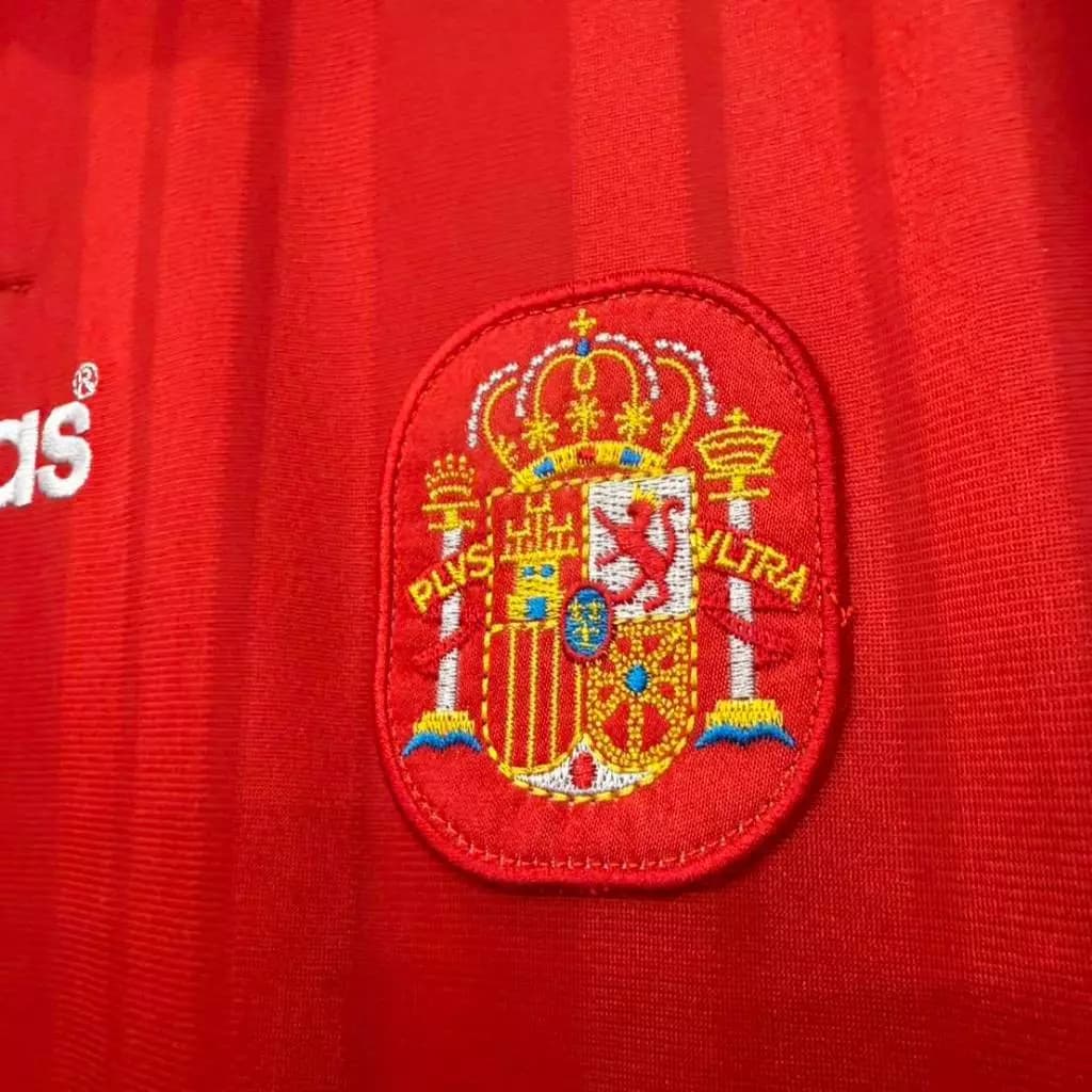 เสื้อ ย้อนยุค SPAIN 1994 HOME JERSEY รูปที่ 4