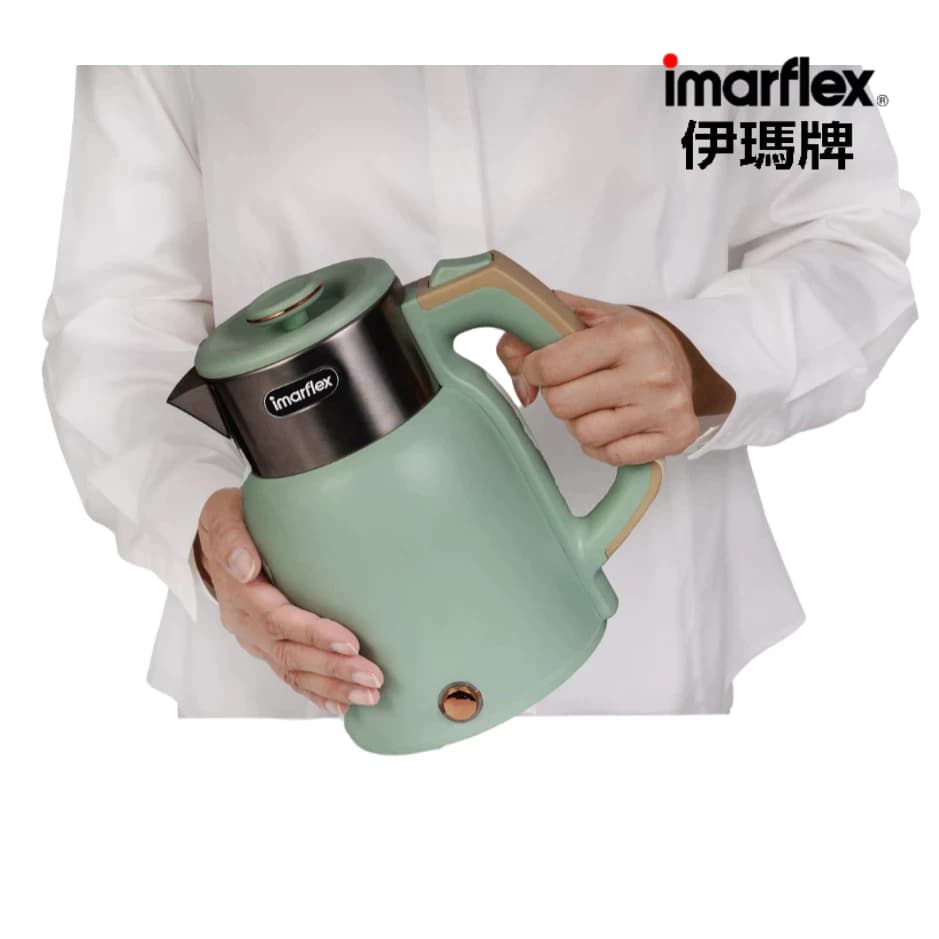 Imarflex_Z_ กาต้มน้ำไฟฟ้า สแตนเลส 2 ชั้น สีเขียว 1.5 ลิตร IF-289G รูปที่ 5