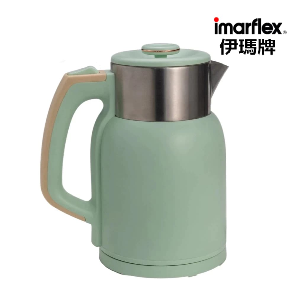 Imarflex_Z_ กาต้มน้ำไฟฟ้า สแตนเลส 2 ชั้น สีเขียว 1.5 ลิตร IF-289G รูปที่ 2