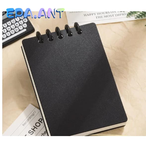 EPAสมุดโน๊ต ปกPP แบบห่วง A7 เลือกสีได้ 80 แผ่น160หน้า ถอดห่วงได้ 7สี รูปที่ 9