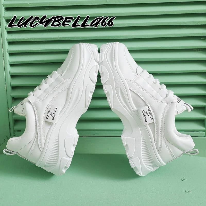 LucyBella รองเท้าผ้าใบผู้หญิง ระบายอากาศได้ ด้านล่างนุ่ม 3 สีให้เลือก รองเท้าผ้าใบ 070102 รูปที่ 6