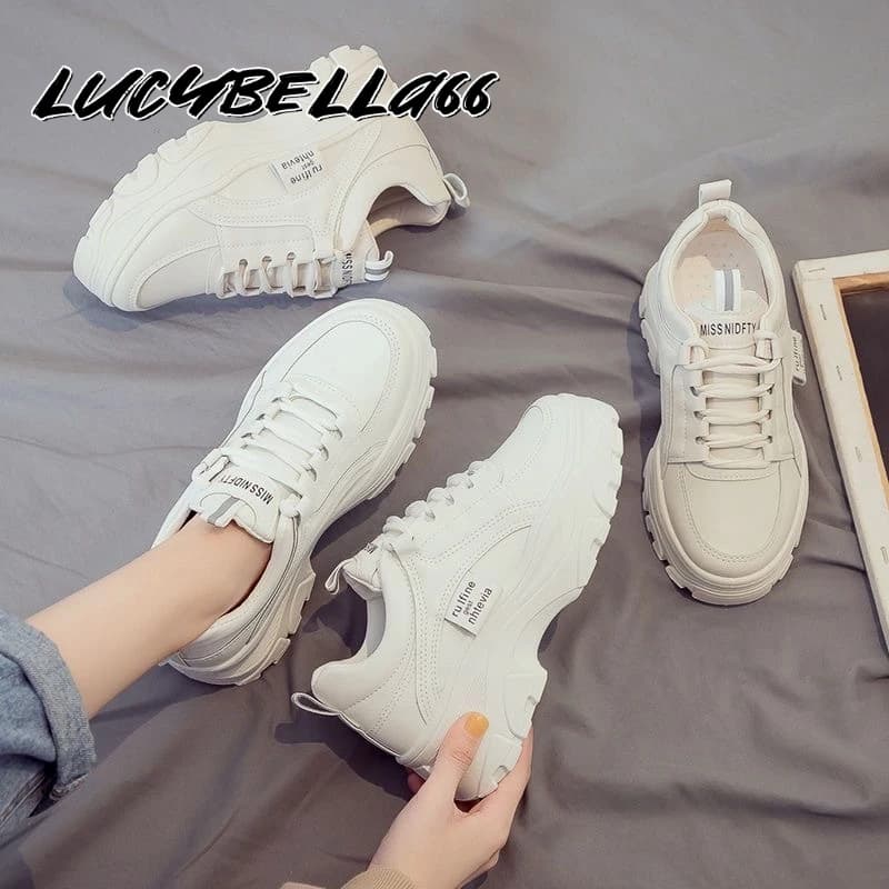 LucyBella รองเท้าผ้าใบผู้หญิง ระบายอากาศได้ ด้านล่างนุ่ม 3 สีให้เลือก รองเท้าผ้าใบ 070102 รูปที่ 9