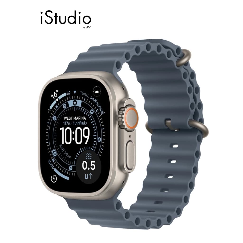 Apple Watch Ultra 3 GPS+Cellular Titanium Case สาย Ocean Band I iStudio by SPVi รูปที่ 1