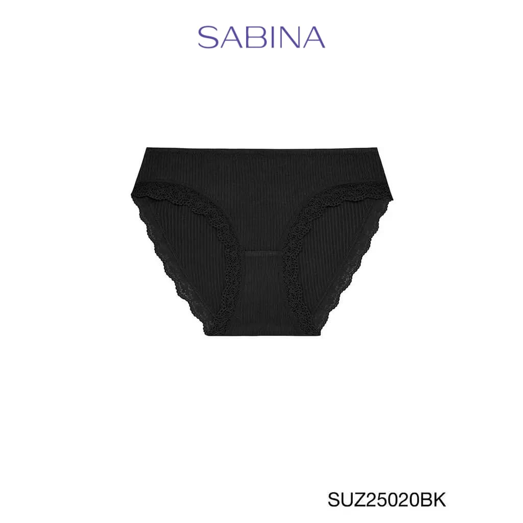 Sabina Panty Zone Everyday Series กางเกงในทรงบิกินี่ รหัส SUZ25020BK - สีดำ รูปที่ 1