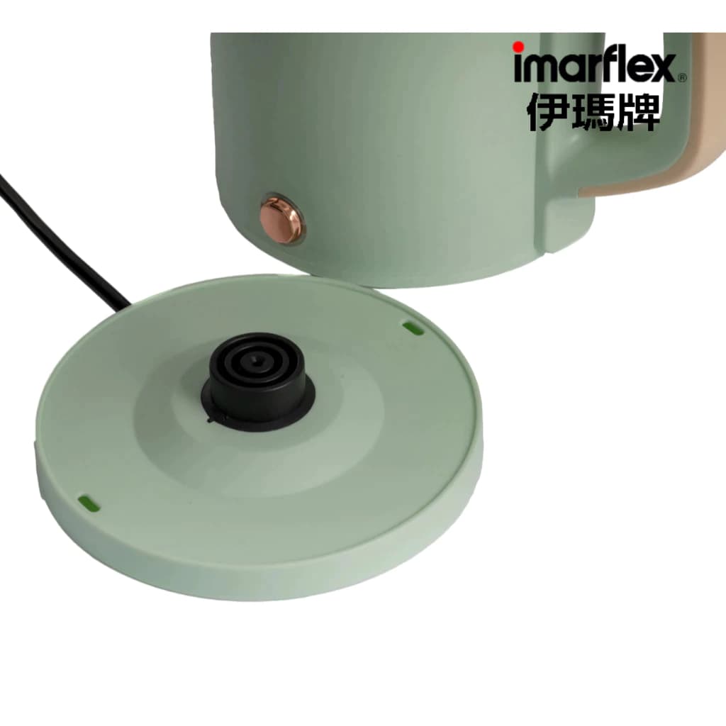 Imarflex_Z_ กาต้มน้ำไฟฟ้า สแตนเลส 2 ชั้น สีเขียว 1.5 ลิตร IF-289G รูปที่ 4