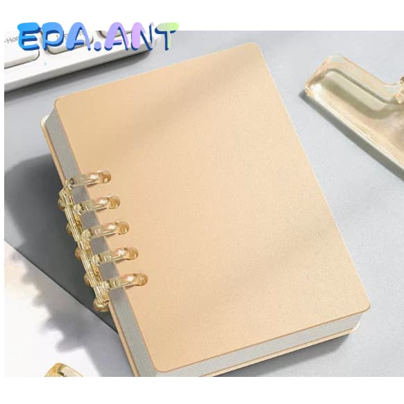 EPAสมุดโน๊ต ปกPP แบบห่วง A7 เลือกสีได้ 80 แผ่น160หน้า ถอดห่วงได้ 7สี รูปที่ 4