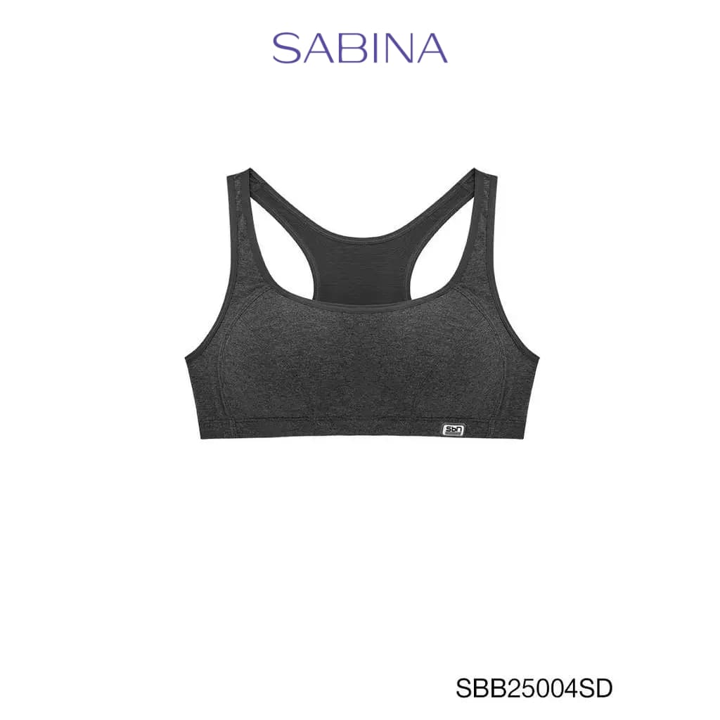 Sabina Sbn Sport Light to Medium Support เสื้อชั้นใน ไร้โครง รหัส SBB25004SD - สีเทาเข้ม รูปที่ 1