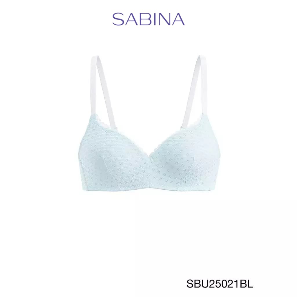 Sabina Pretty Perfect Level 1 เสื้อชั้นใน ไร้โครง รหัส SBU25021BL - สีฟ้า รูปที่ 1