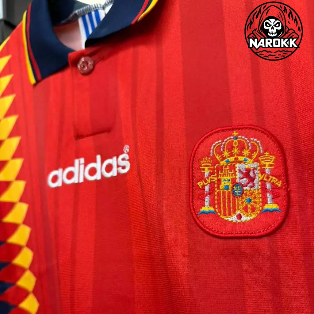 เสื้อ ย้อนยุค SPAIN 1994 HOME JERSEY รูปที่ 3