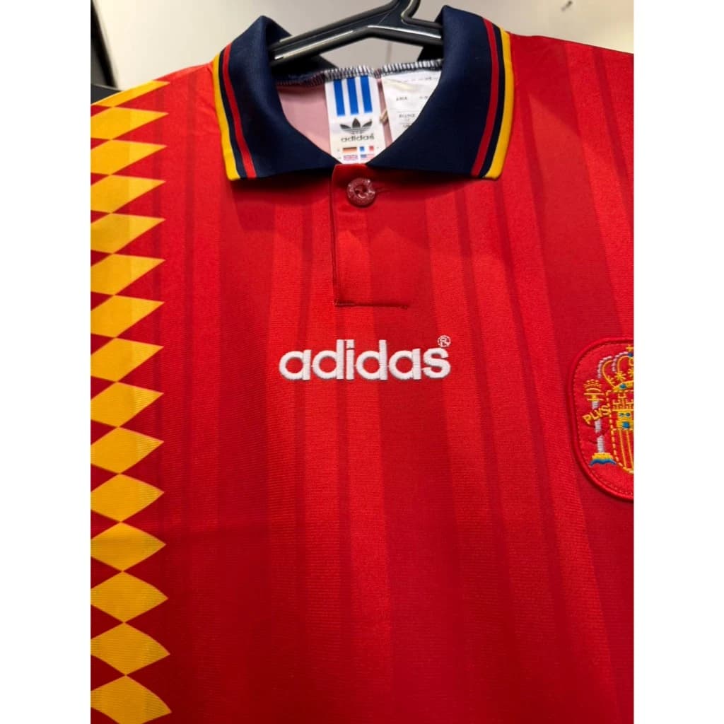 เสื้อ ย้อนยุค SPAIN 1994 HOME JERSEY รูปที่ 6