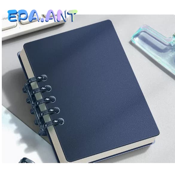 EPAสมุดโน๊ต ปกPP แบบห่วง A7 เลือกสีได้ 80 แผ่น160หน้า ถอดห่วงได้ 7สี รูปที่ 2