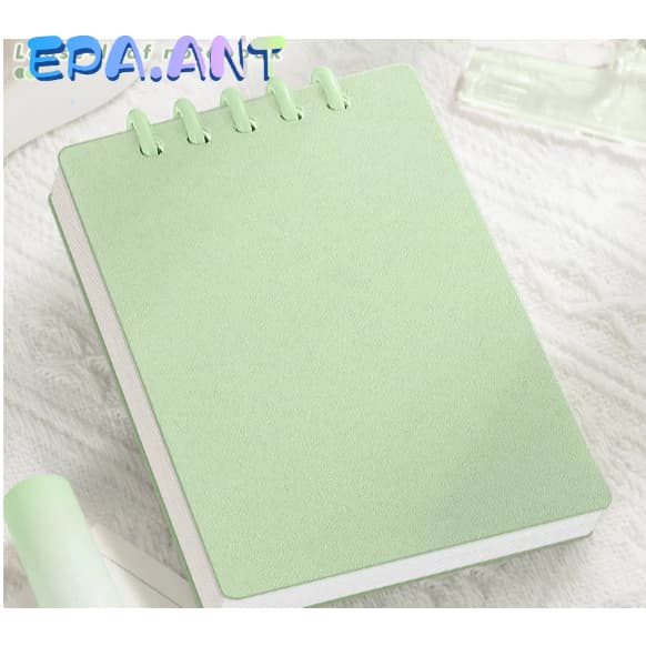 EPAสมุดโน๊ต ปกPP แบบห่วง A7 เลือกสีได้ 80 แผ่น160หน้า ถอดห่วงได้ 7สี รูปที่ 8