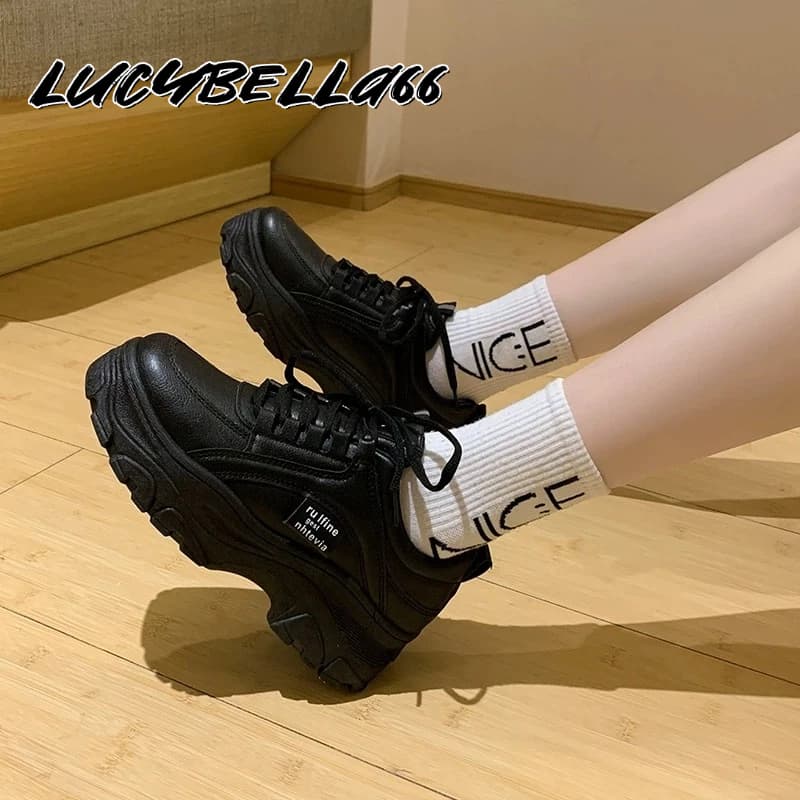 LucyBella รองเท้าผ้าใบผู้หญิง ระบายอากาศได้ ด้านล่างนุ่ม 3 สีให้เลือก รองเท้าผ้าใบ 070102 รูปที่ 7