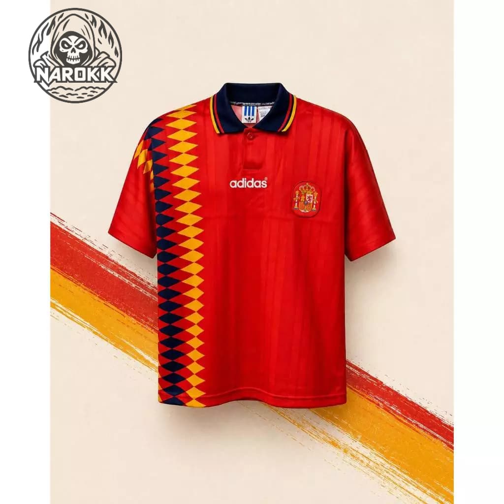 เสื้อ ย้อนยุค SPAIN 1994 HOME JERSEY รูปที่ 1