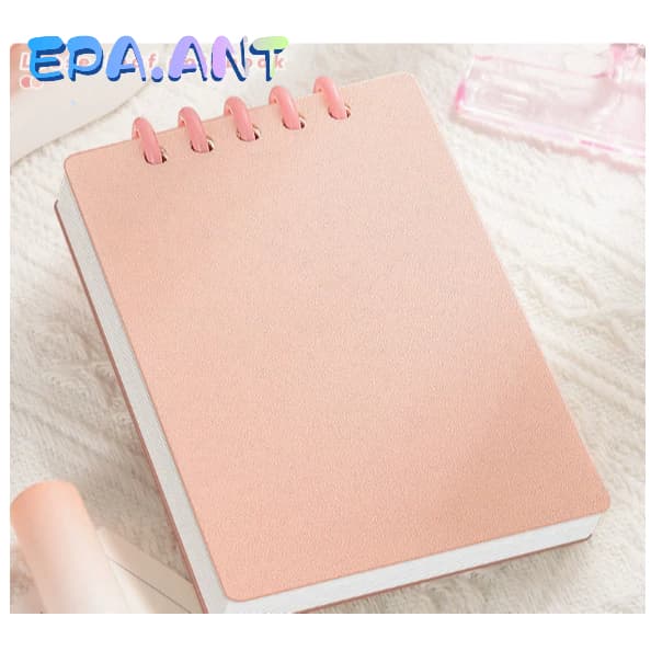 EPAสมุดโน๊ต ปกPP แบบห่วง A7 เลือกสีได้ 80 แผ่น160หน้า ถอดห่วงได้ 7สี รูปที่ 5