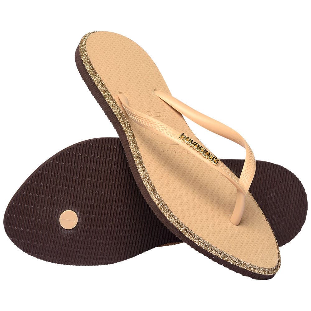 HAVAIANAS รองเท้าแตะ Slim Point Glitter Flip Flops GOLD 415015718593F_F5GDXX รูปที่ 3