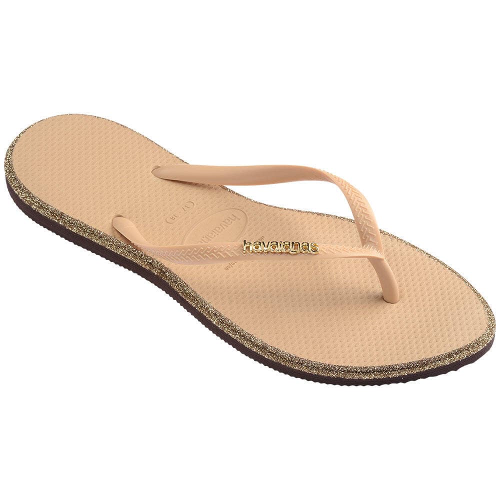 HAVAIANAS รองเท้าแตะ Slim Point Glitter Flip Flops GOLD 415015718593F_F5GDXX รูปที่ 6