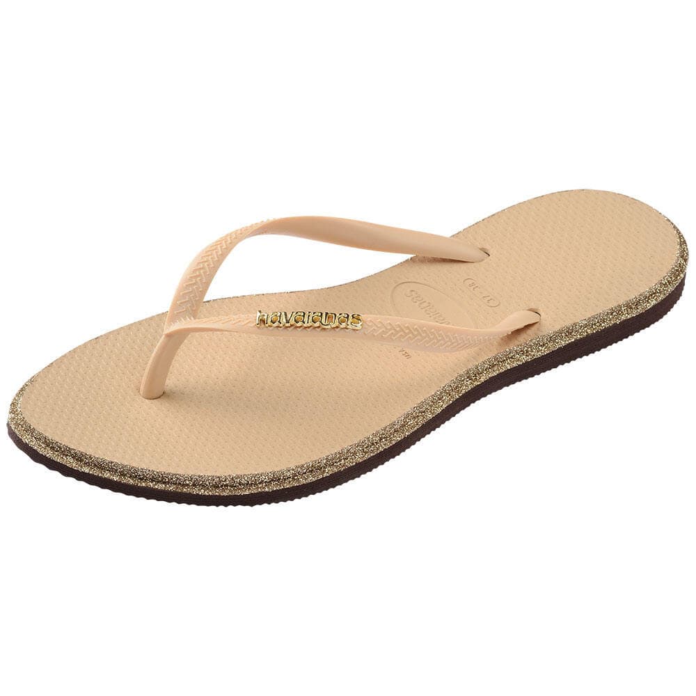 HAVAIANAS รองเท้าแตะ Slim Point Glitter Flip Flops GOLD 415015718593F_F5GDXX รูปที่ 5