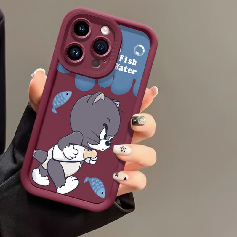 เคสสำหรับ VIVO Y17 Y15 Y12 Y12i Y3 Y3s 2020 เคสโทรศัพท์แมวหนูสามสีซิลิโคนกันกระแทก รูปที่ 7