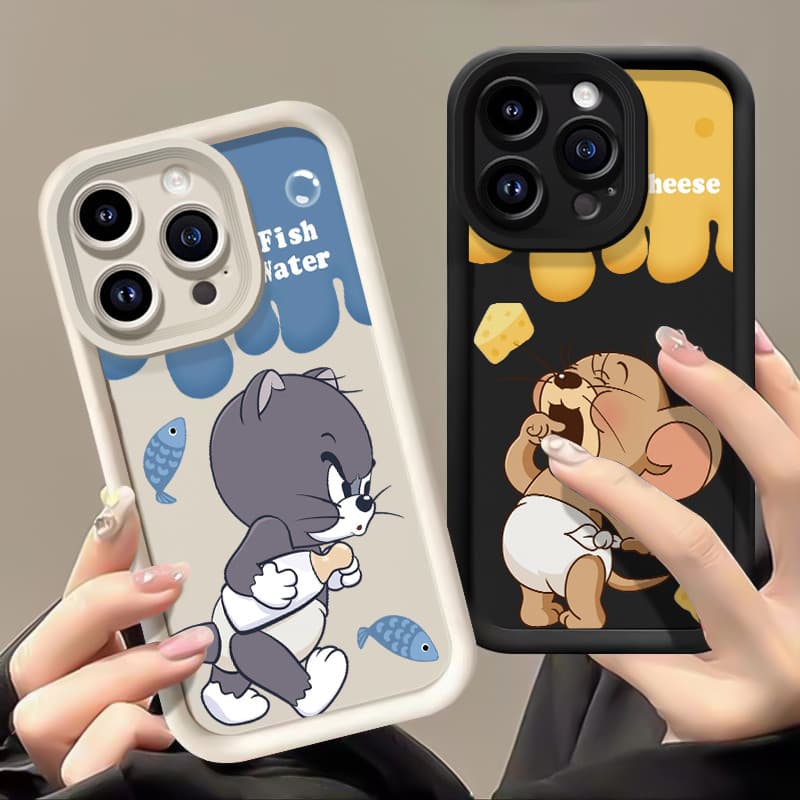 เคสสำหรับ VIVO Y17 Y15 Y12 Y12i Y3 Y3s 2020 เคสโทรศัพท์แมวหนูสามสีซิลิโคนกันกระแทก รูปที่ 4