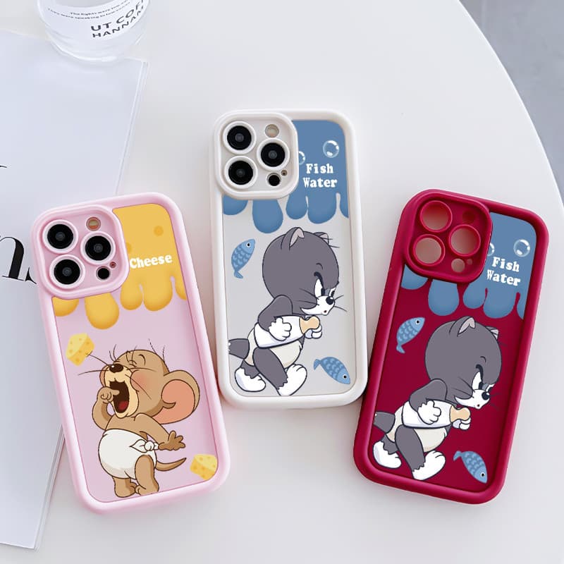 เคสสำหรับ VIVO Y17 Y15 Y12 Y12i Y3 Y3s 2020 เคสโทรศัพท์แมวหนูสามสีซิลิโคนกันกระแทก รูปที่ 5