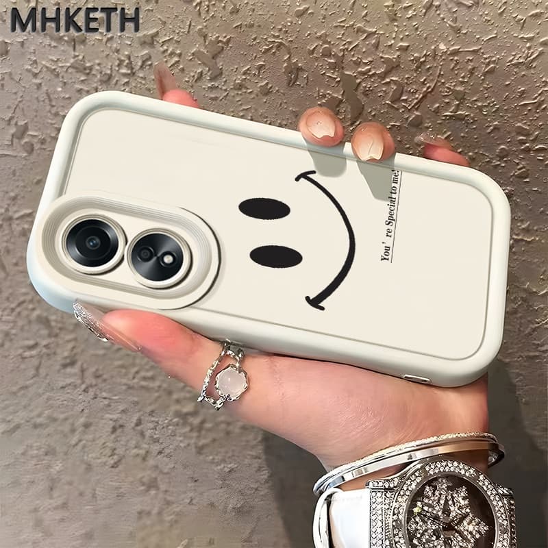 เคสสำหรับ OPPO A58 A78 A58 5G A78 5G A58x 5G A1x A2x A98 5G F23 5G A1 5G เคสโทรศัพท์หน้ายิ้ม รูปที่ 2