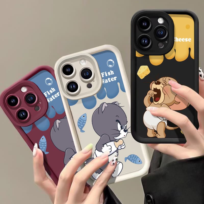 เคสสำหรับ VIVO Y17 Y15 Y12 Y12i Y3 Y3s 2020 เคสโทรศัพท์แมวหนูสามสีซิลิโคนกันกระแทก รูปที่ 6