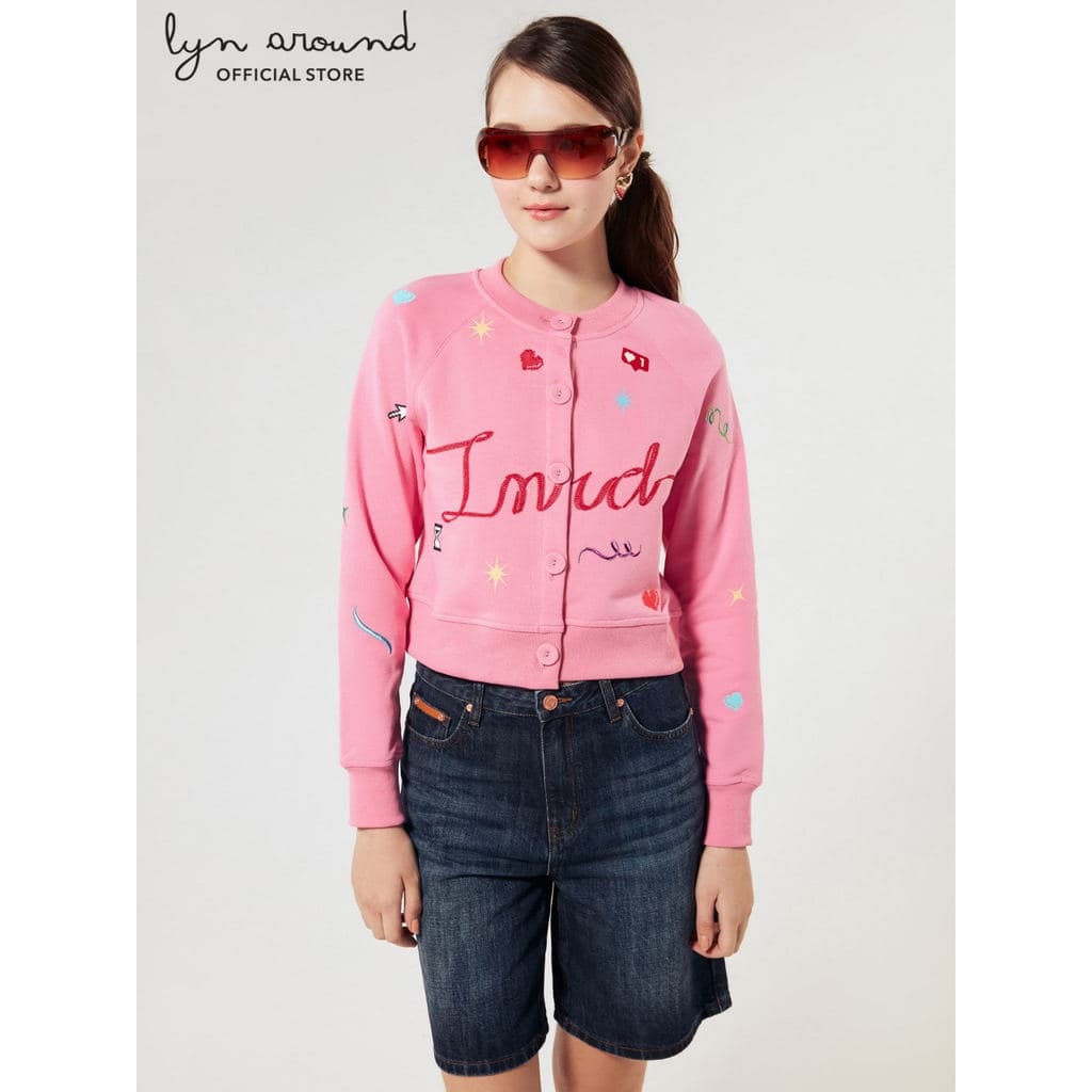 Lyn around - เสื้อแจ็คเก็ตครอปแขนยาวปักลาย คอลเลกชัน Miracle Voyard รูปที่ 1