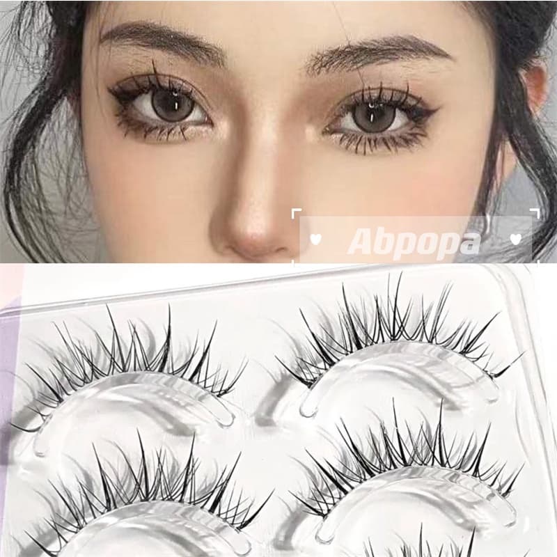 5 คู่ Air Sense ขนตาปลอมธรรมชาติปุยโปร่งใส Slim Stem Eye Beauty รูปที่ 1