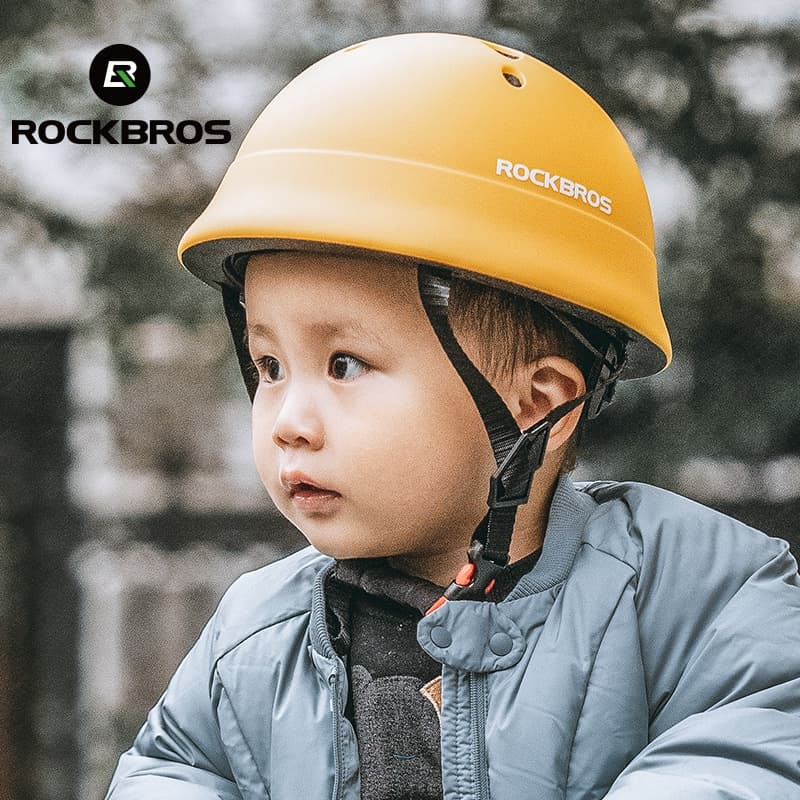 ROCKBROS Helmet Children Riding Bicycle Balance Bike Roller Skating Outdoor Skateboard Protective Gear Bicycle Helmet รูปที่ 1