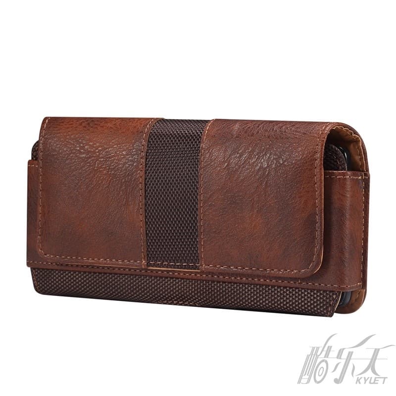 รูปแบบใหม่ Crossbody Splice โทรศัพท์มือถือเอวกระเป๋าโทรศัพท์สำหรับผู้ชาย