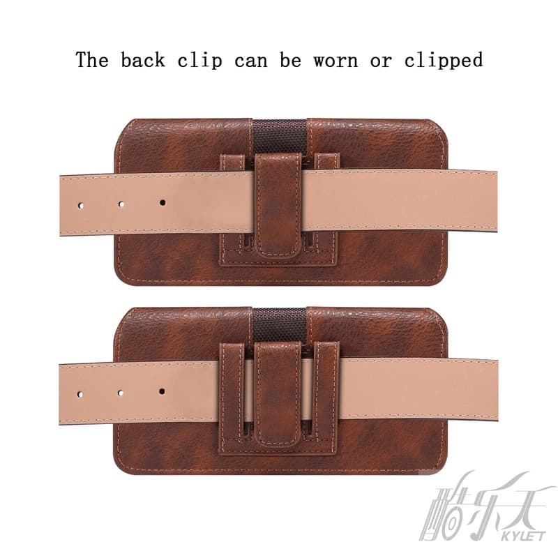 รูปแบบใหม่ Crossbody Splice โทรศัพท์มือถือเอวกระเป๋าโทรศัพท์สำหรับผู้ชาย รูปที่ 2