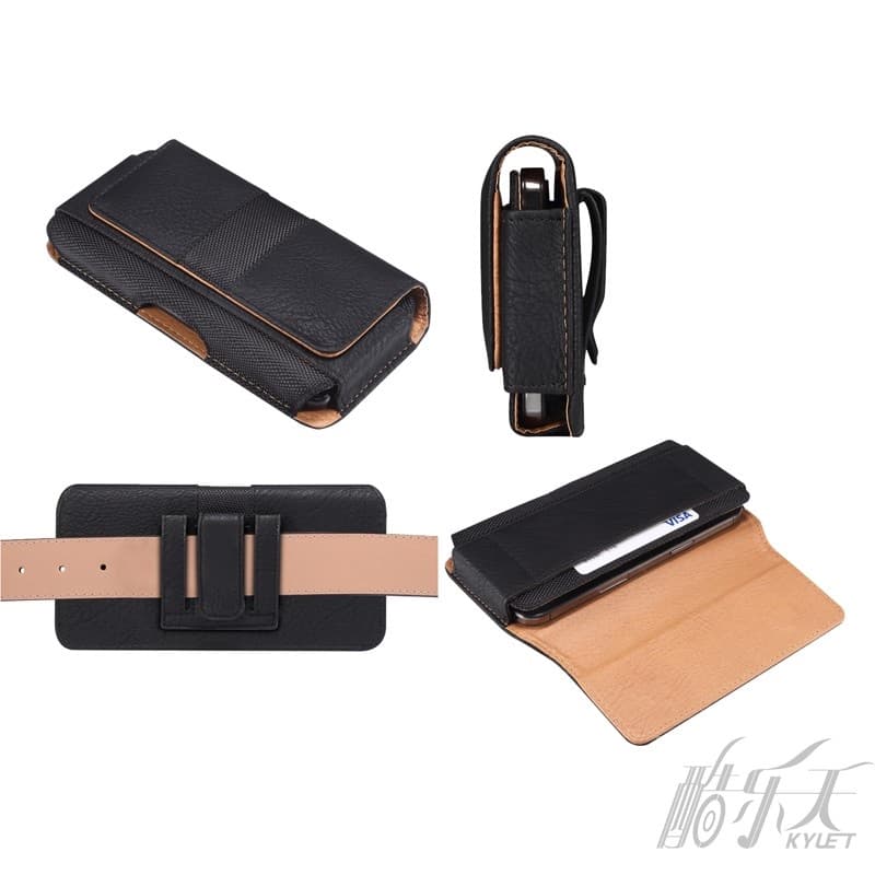 รูปแบบใหม่ Crossbody Splice โทรศัพท์มือถือเอวกระเป๋าโทรศัพท์สำหรับผู้ชาย รูปที่ 9