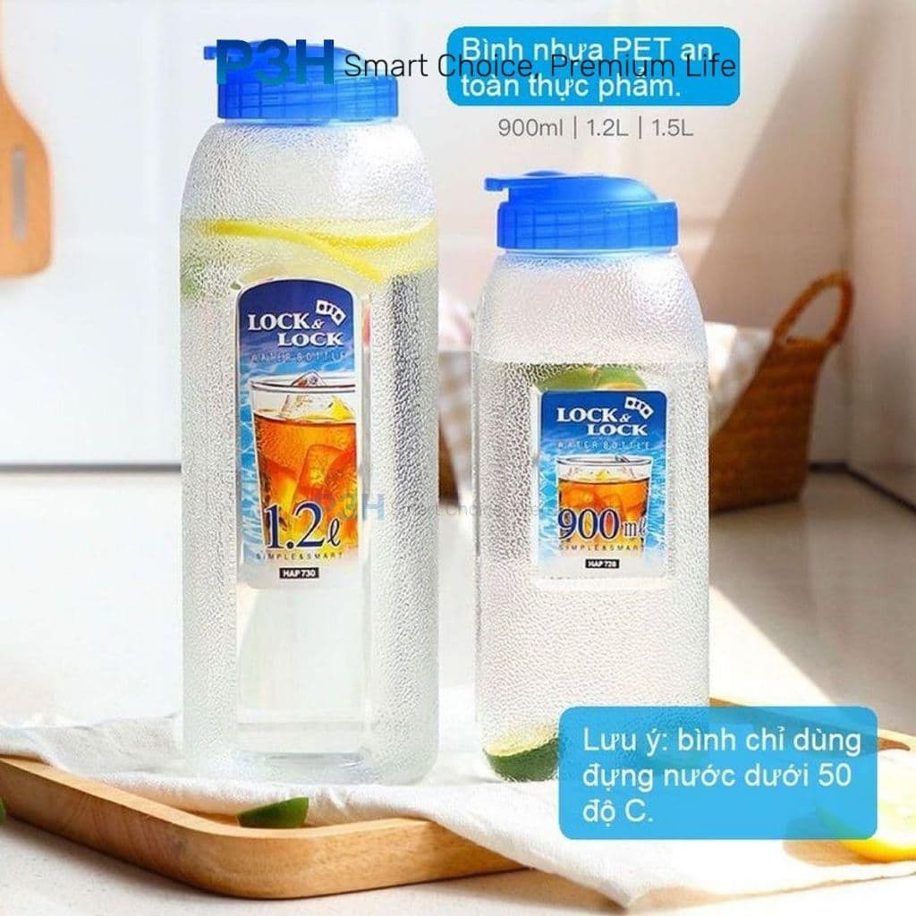 Lock&Lock ขวดน้ําความจุ 1L ถึง 2.6L BPA Free HAP739 HAP814 HAP731 P-00077 P3H Store รูปที่ 3