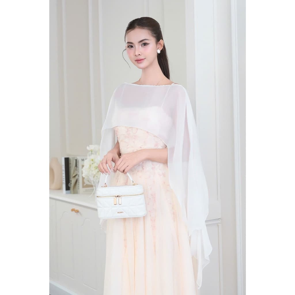 ผ้าคลุมผ้าคลุมไหล่ผ้าชีฟองเมทัลลิก Elegant Biceps Cira Boutique K0001 รูปที่ 2