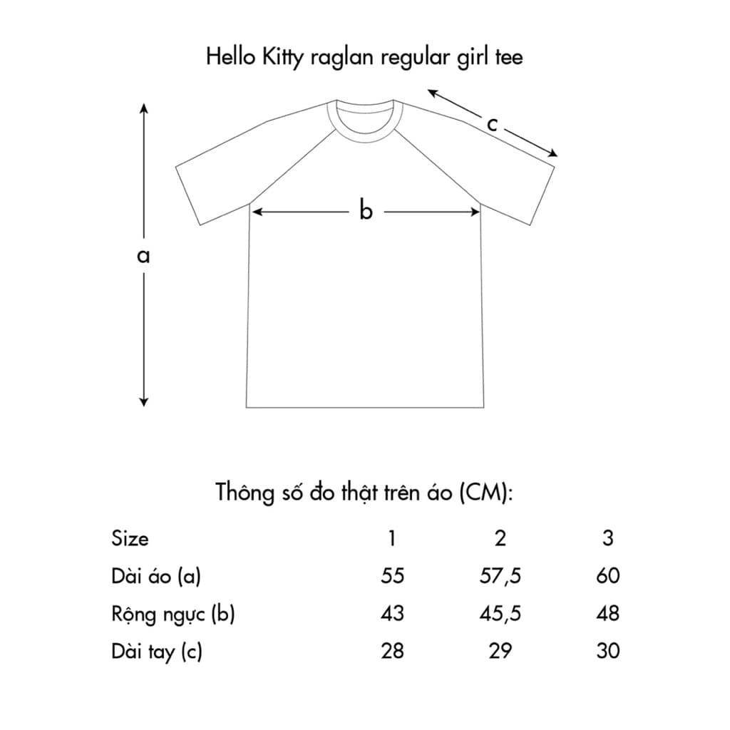 Baby Tee x Hello Kitty | Joy Icon Lightweight Raglan Regular Tee/ Red รูปที่ 5