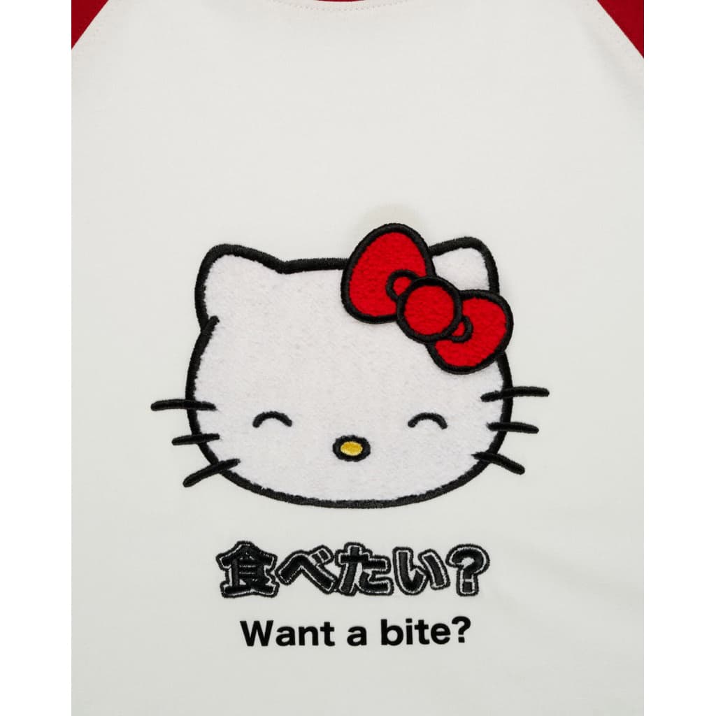 Baby Tee x Hello Kitty | Joy Icon Lightweight Raglan Regular Tee/ Red รูปที่ 4